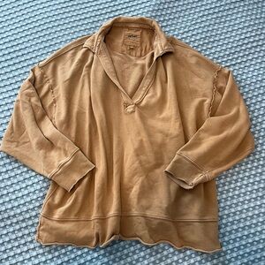 Aerie Boho Style Tan Pullover